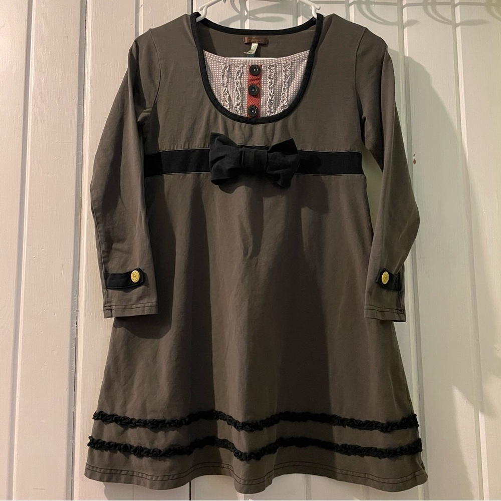 Matilda Jane y2k tuxedo style dress/tunic-size 12 VGUC